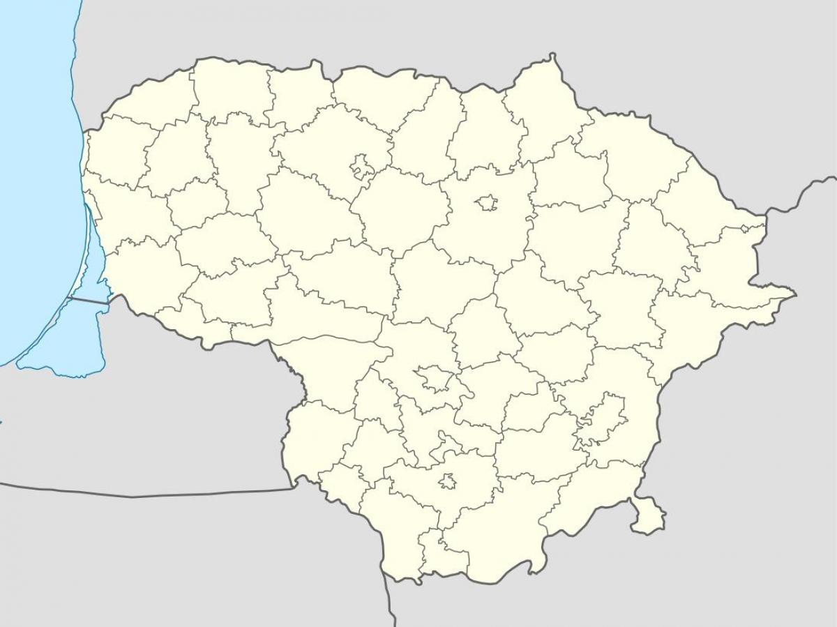 नक्शा लिथुआनिया के वेक्टर