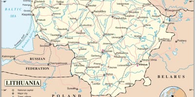 नक्शे के देश लिथुआनिया