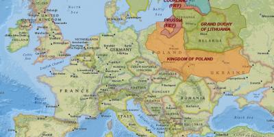 नक्शा लिथुआनिया के इतिहास